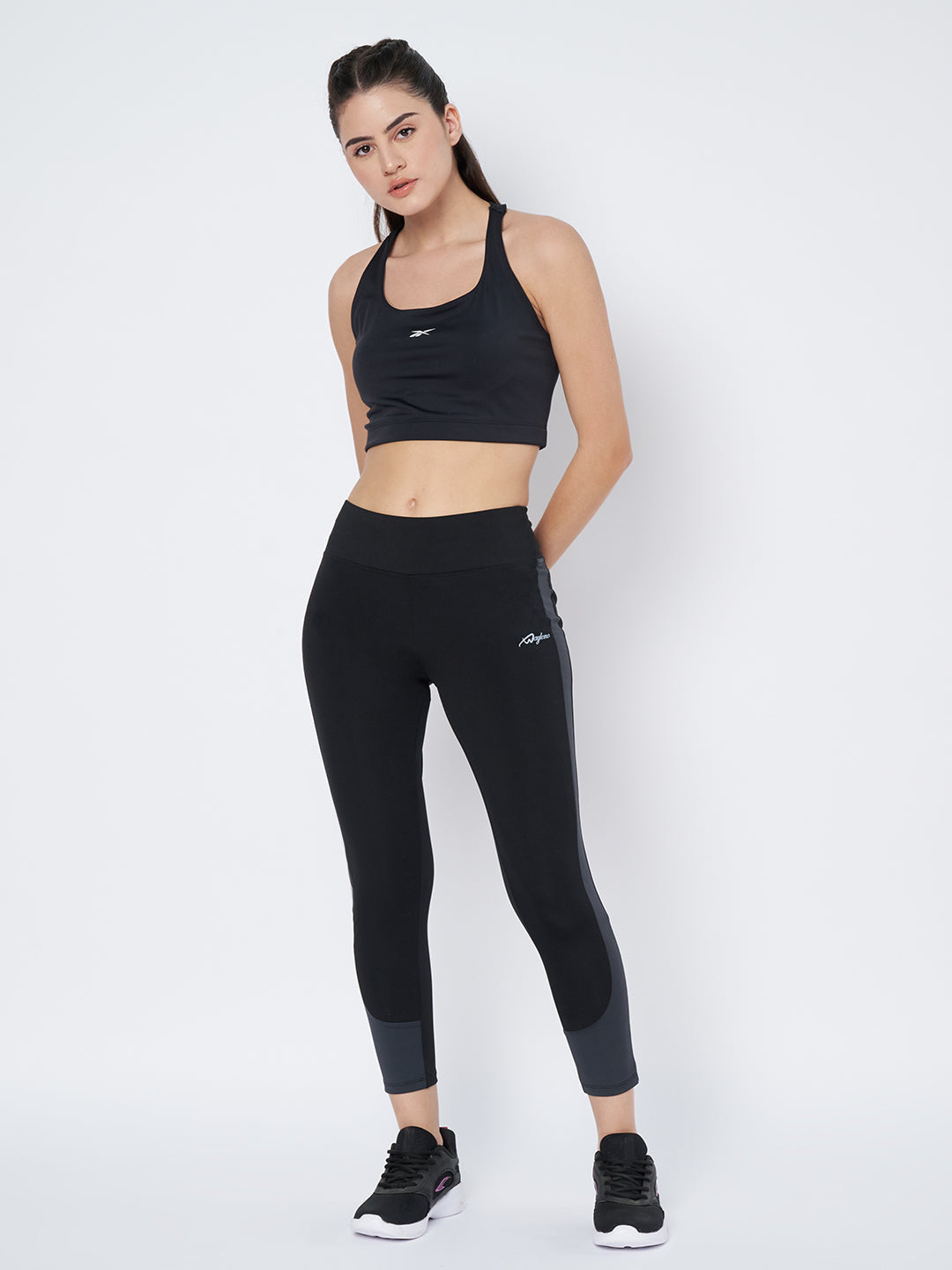 Waylene High-Waisted Yoga Leggings with Model Standing